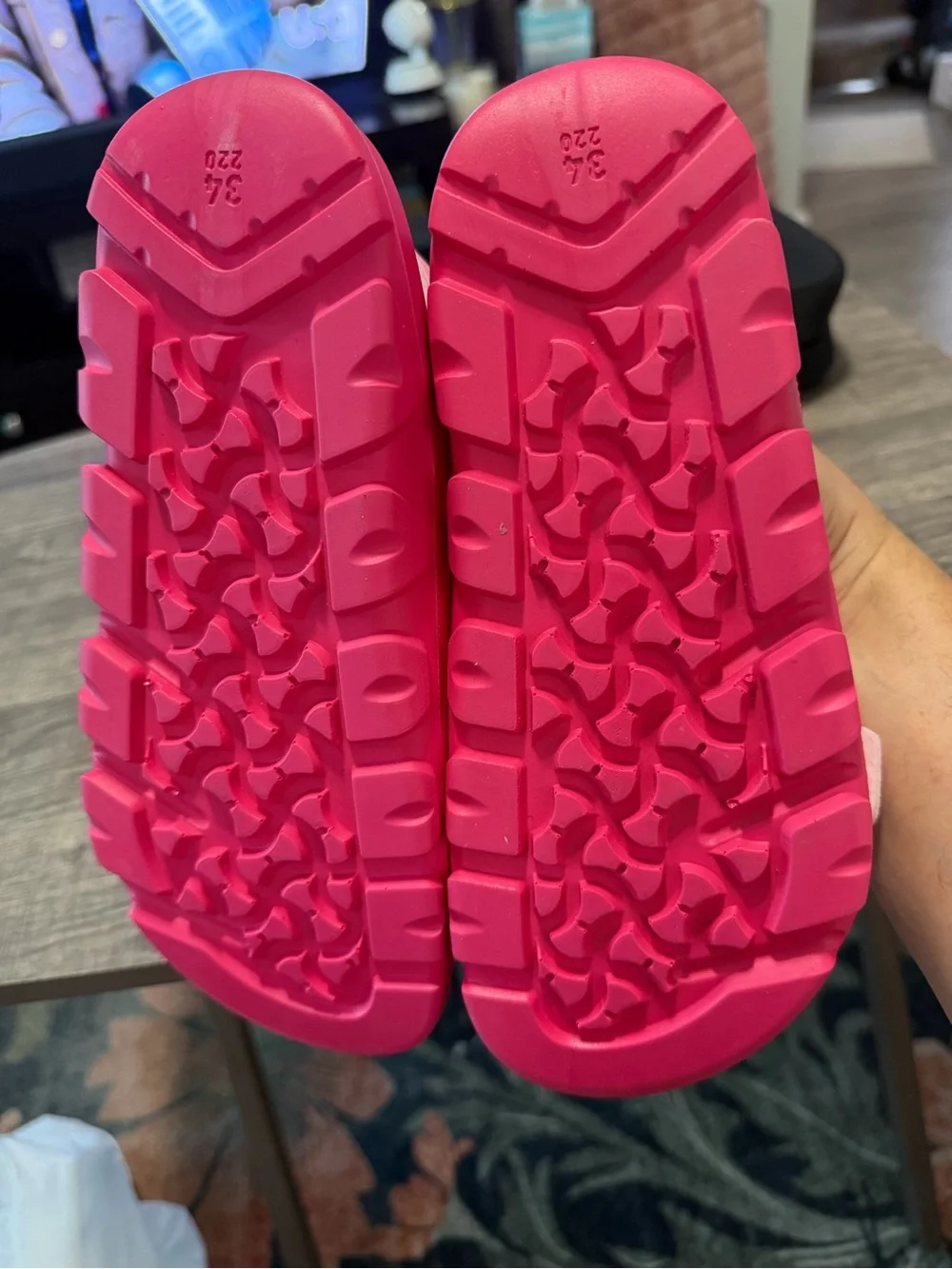 Birkenstock Women's Slide Sandal in Hot Pink Camo